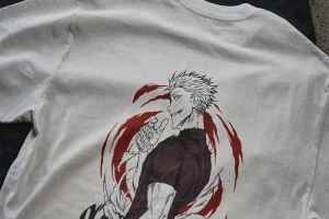 Anime Printed T-Shirt With Cool Anime Character Design Style Guide