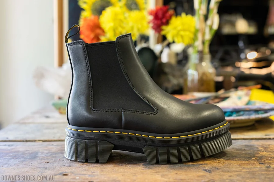 Audrick Nappa Leather Platform Ankle Boots 