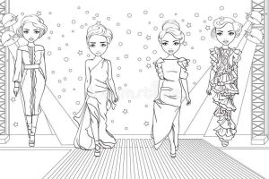 Fashion Coloring Pages for Creative Style Fun